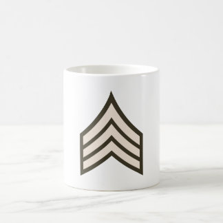 Armésergeant rank kaffemugg