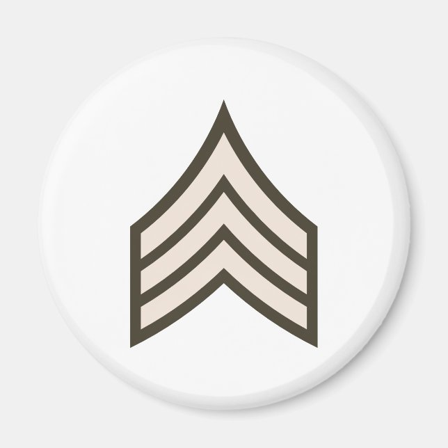 Armésergeant rank magnet (Framsidan)