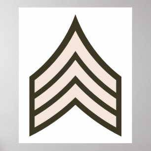 Armésergeant rank poster