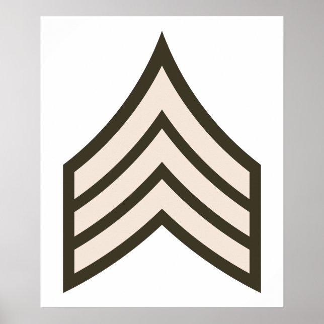 Armésergeant rank poster (Framsidan)