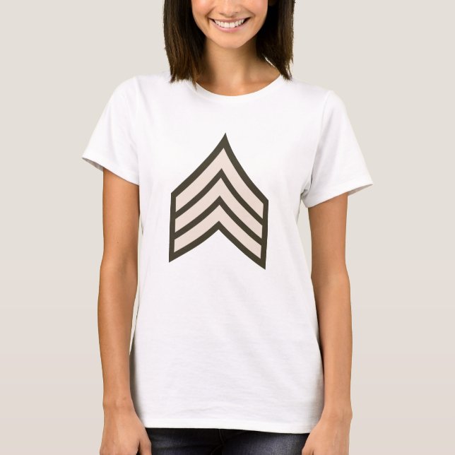 Armésergeant rank t shirt (Framsida)
