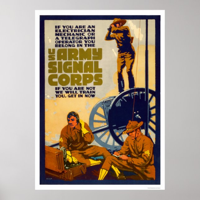 Armésignalkår Poster (Framsidan)