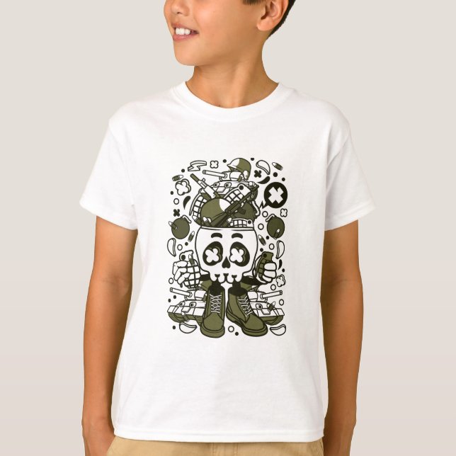 Arméskalle T Shirt (Framsida)