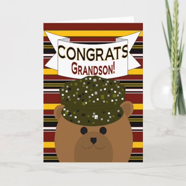 Armésoldat Gratulerar! Kort (Framsida)