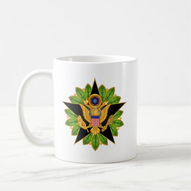Arméstaben - Badge wo Txt Kaffemugg (Vänster)
