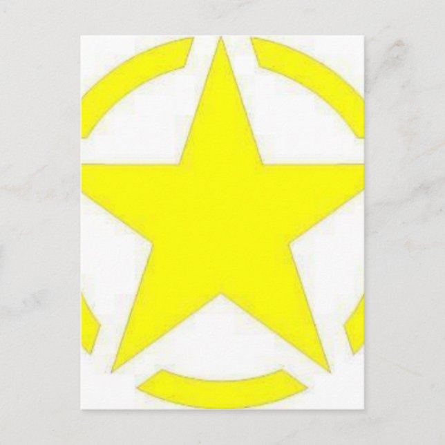 arméstjärna vykort (Framsida)