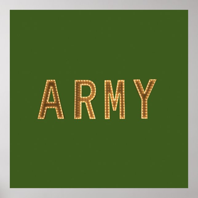 Arméstyrka Poster (Framsidan)