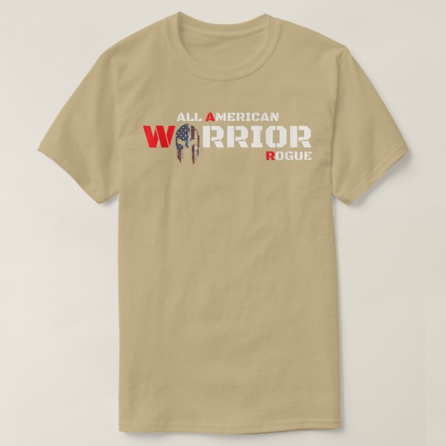 Arméstyrkor Rgue Military Soldier Warrior Army R T Shirt (Design framsida)