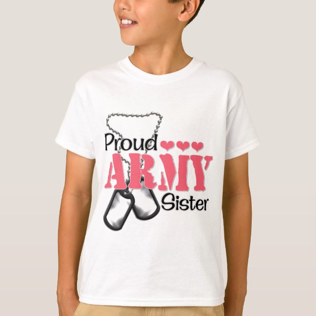 Armésysterhjärtor T-shirt (Framsida)