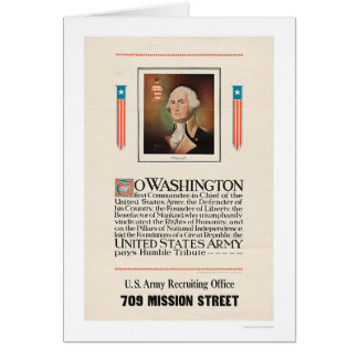 ArméTribute till Washington Hälsningskort