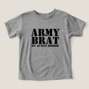 Arméunge på aktiv bajs Baby Humor T Shirt