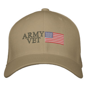 Armévet med amerikansk Flagga Broderad Keps