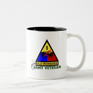 Arméveteran - 1st ANNONS Två-Tonad Mugg