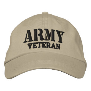 Arméveteran Hat Broderad Keps