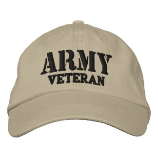 Arméveteran Hat Broderad Keps