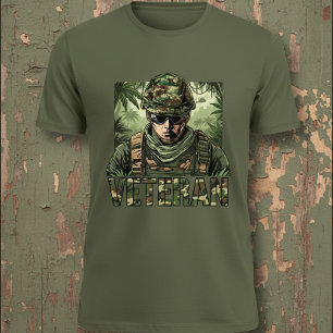 Arméveteran Kamouflage T Shirt