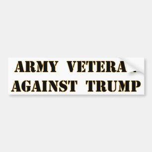 Arméveteran mot trumf bildekal