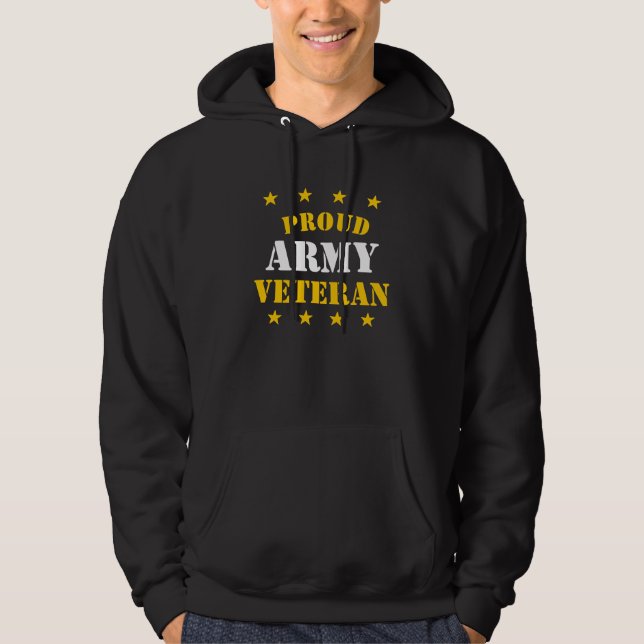 ARMÉVETERANTRÖJA SWEATSHIRT MED LUVA (Framsida)