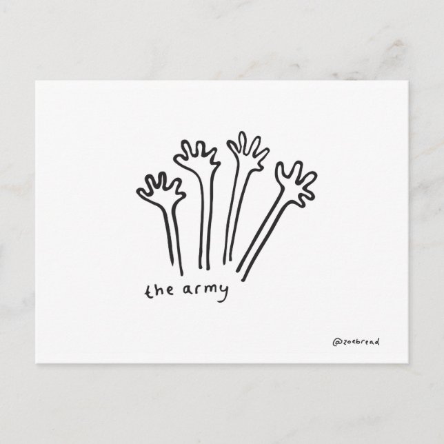 armévykort vykort (Framsida)