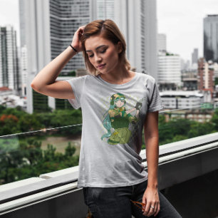 Armflicka med Gun Anime T Shirt