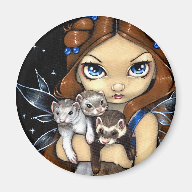 "Armful of Ferrets" Magnet (Framsidan)