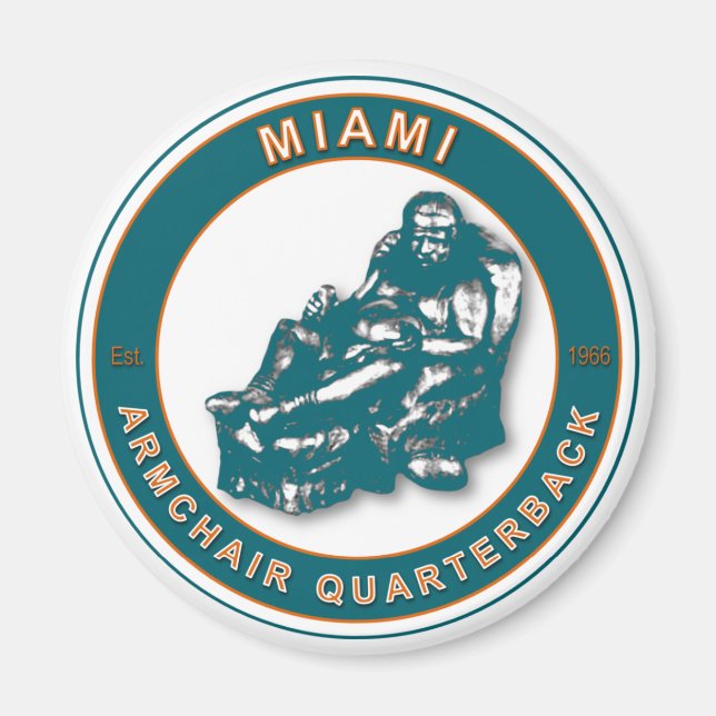 Armgun QB Miami Football Magnet (Framsidan)