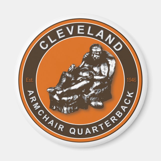 Armgun Quarterback Cleveland Football Magnet (Framsidan)