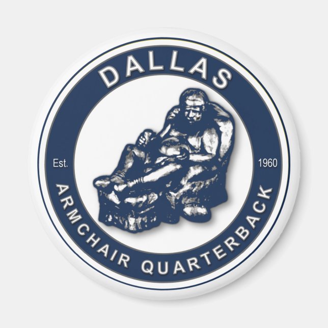 Armgun Quarterback - Dallas Football Fläkt Magnet (Framsidan)