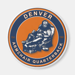 Armgun Quarterback - Denver Football Magnet