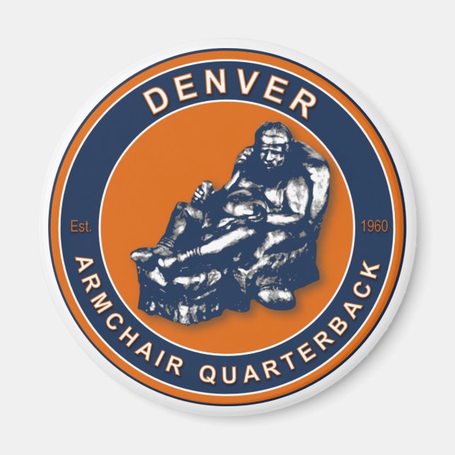 Armgun Quarterback - Denver Football Magnet (Framsidan)