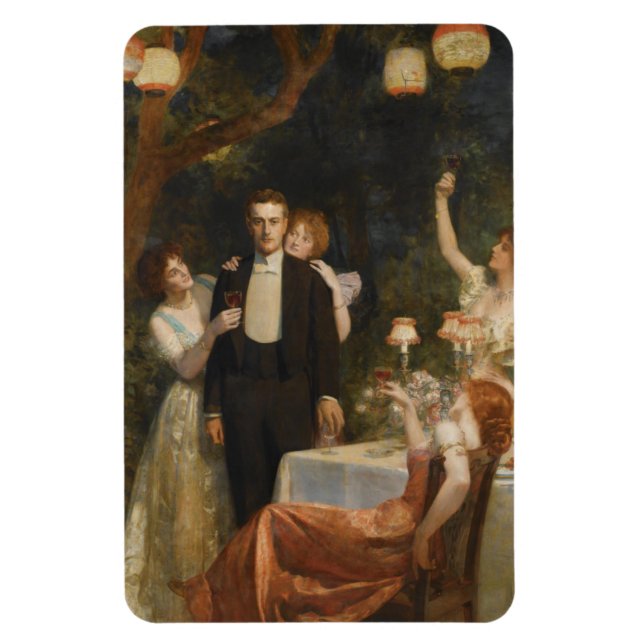 Armidas trädgård (av John Collier) Magnet (Vertikal)