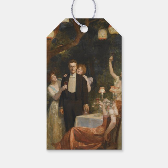 Armidas trädgård (av John Collier) Presentetikett (Framsidan)