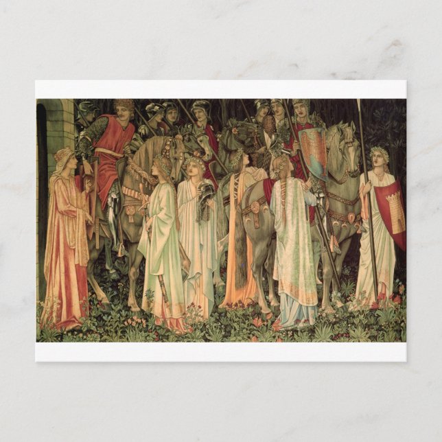 Arming och avgång från Knight Vykort (Framsida)