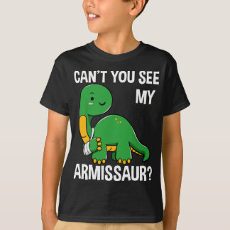 Armisaur Broken Bones Arm Injury Dinosaur Recover T Shirt