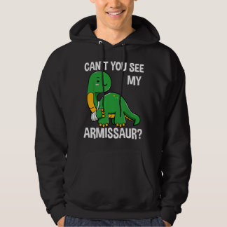 Armissaur brutna ben arm skada dinosaurie återhämt hoodie