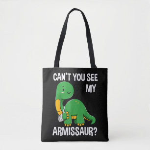 Armissaur Brutna Ben Arm Skada Dinosaurie Tillfris Tygkasse