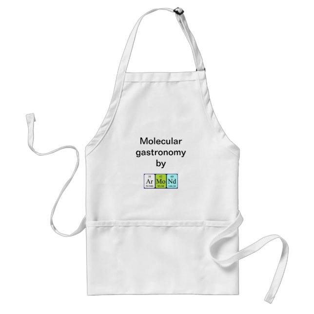 Armond Periodisk bord namn apron Förkläde (Framsidan)
