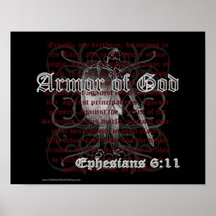 Armor av Gud Ephesian 6:11 Poster Skriv ut