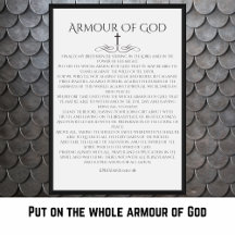 Armor av Gud fesier 6 10 Dekorativ