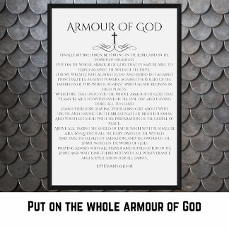 Armor av Gud fesier 6 10 Dekorativ Poster
