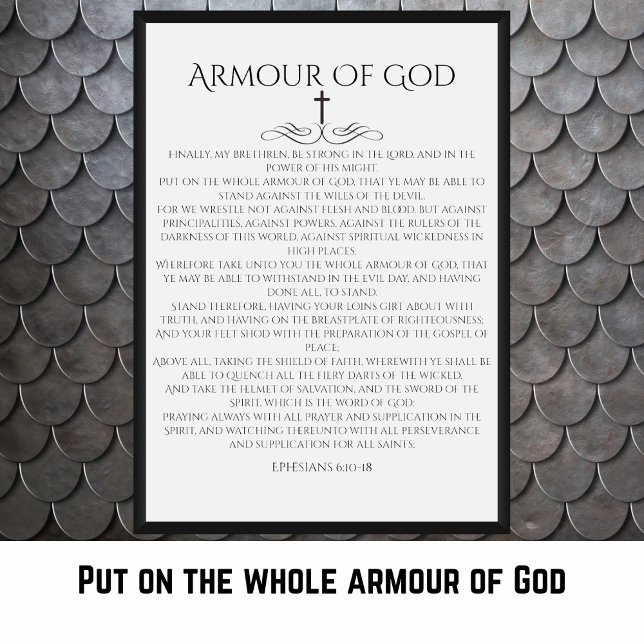 Armor av Gud fesier 6 10 Dekorativ Poster (Skapare uppladdad)