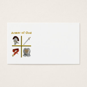 Armor av Guds produkter Visitkort