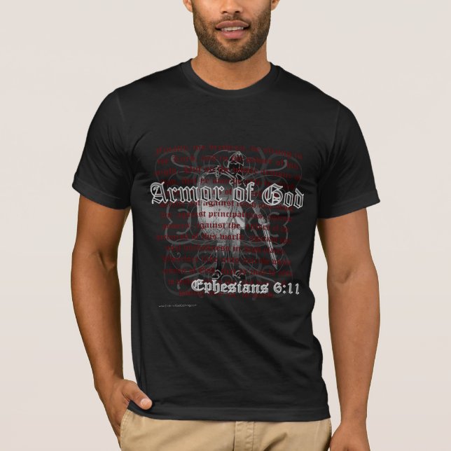 Armor av kristen manar för gud/unisex- T-tröja Tee (Framsida)