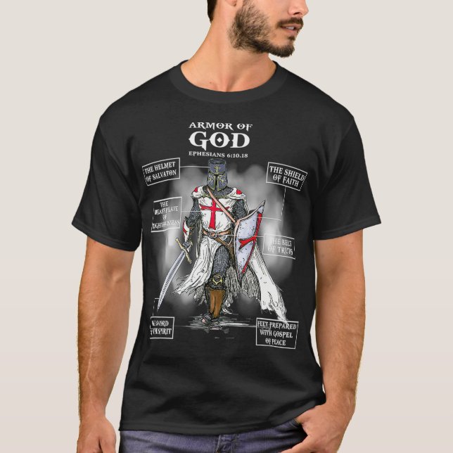 Armor Of God Bible Verse Great Gift For T Shirt (Framsida)