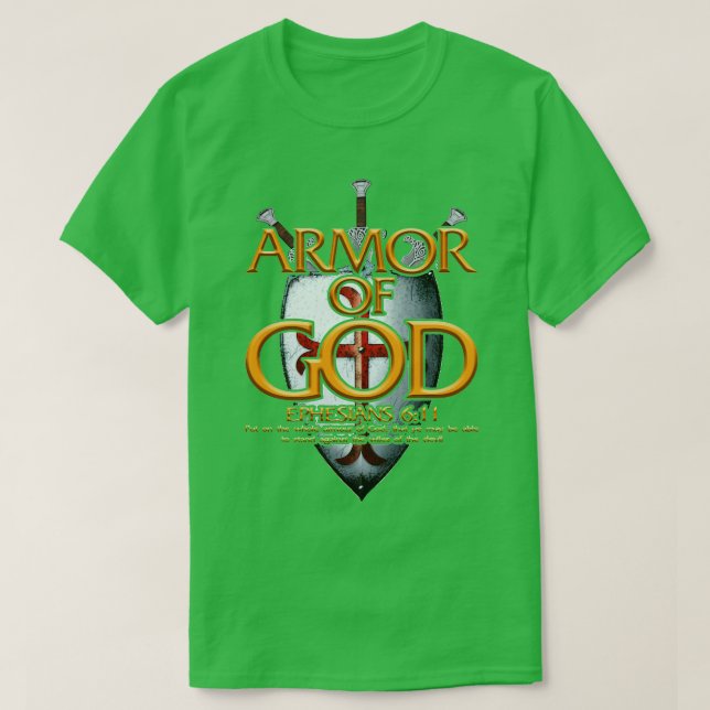 Armor till Gud Efesissar T Shirt (Design framsida)