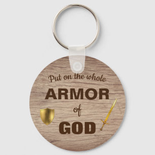 Armor till guds sköld och ordskript nyckelkedja nyckelring