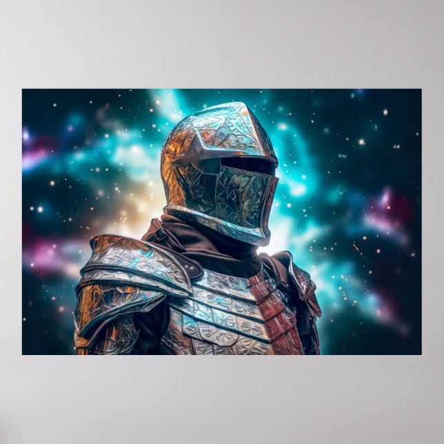 Armor Warrior Fantastic Cosmic Magic Poster (Framsidan)