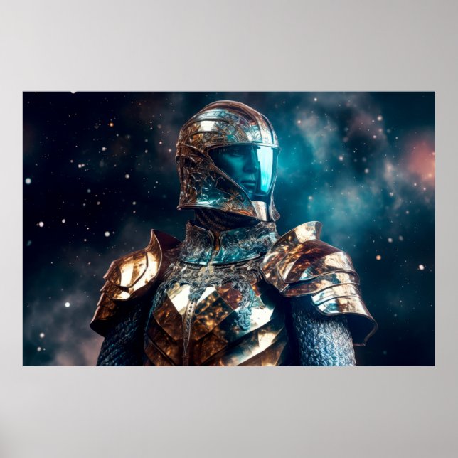 Armor Warrior Fantastic Cosmic Magic Poster (Framsidan)