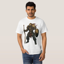 Armored Knight with Sword and Skull Shield T Shirt