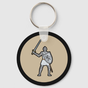 Armored Medieval Knight Keychain Nyckelring